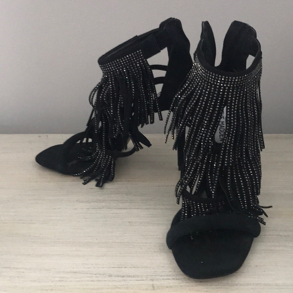 Steven Madden fringe heels